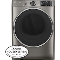 GE(R) 7.8 cu. ft. Capacity Smart Front Load Electric Dryer with Steam and Sanitize Cycle