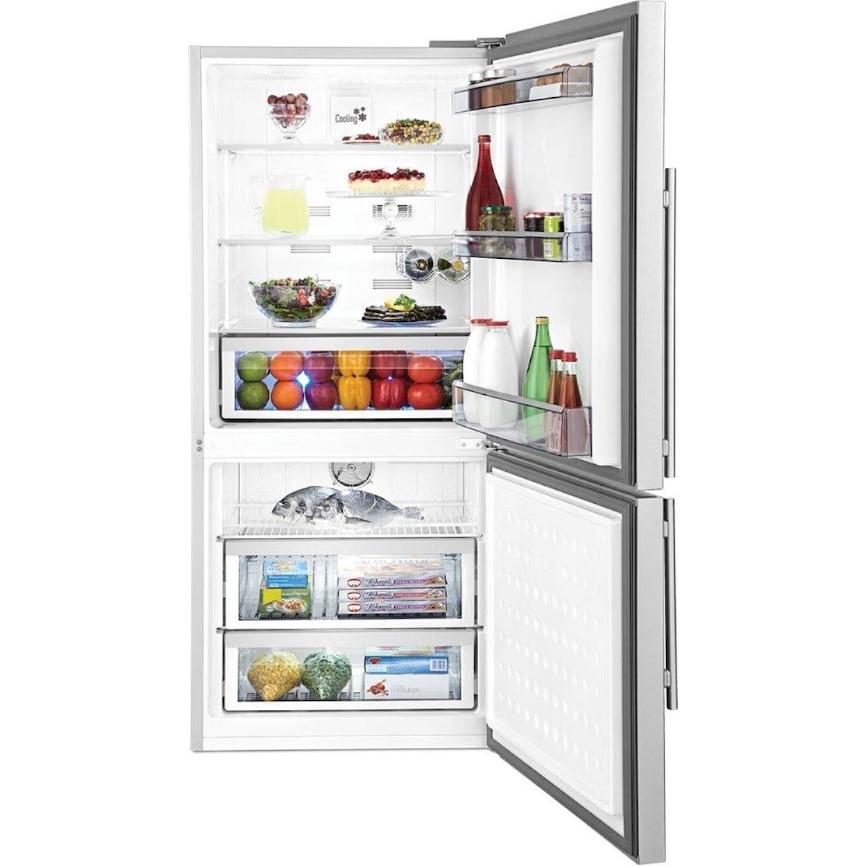 Blomberg Appliances Refrigerators Bottom Freezer Freestanding Refrigerator