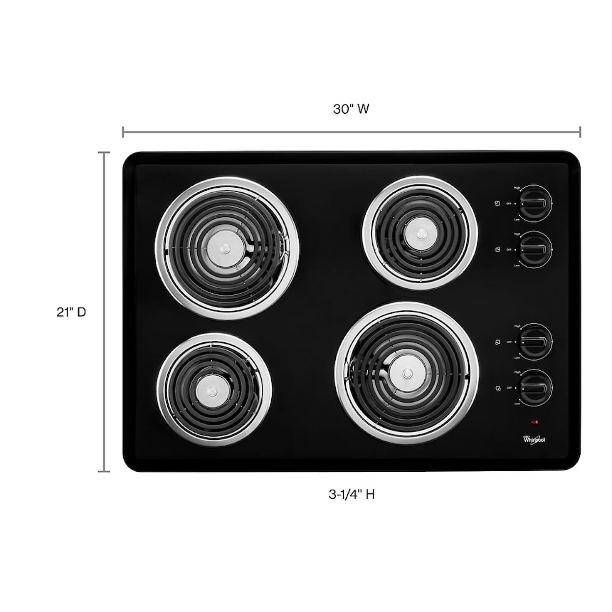 Whirlpool Electric Ranges Cooktops (electric)