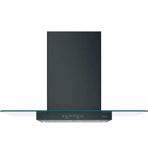 Caf(Eback)™ 30" Wall-Mount Glass Canopy Chimney Hood