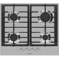 300 Series Gas Cooktop 24" Stainless Steel Ngm3450uc
