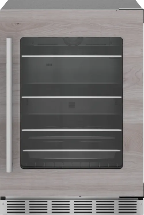 Freedom® Under Counter Refrigerator With Glass Door 24'' Panel Ready, Right Hinge