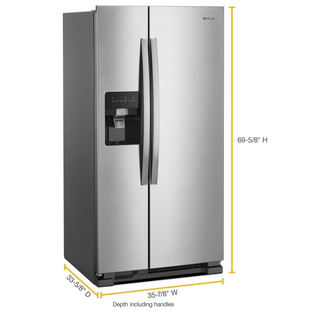 Whirlpool WRS315SDHM 36inch Wide SidebySide Refrigerator 24 cu. ft