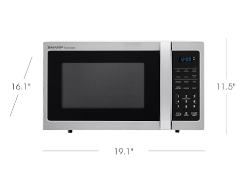 Sharp 0.9 Cu. Ft. 900W Carousel Countertop Microwave Oven