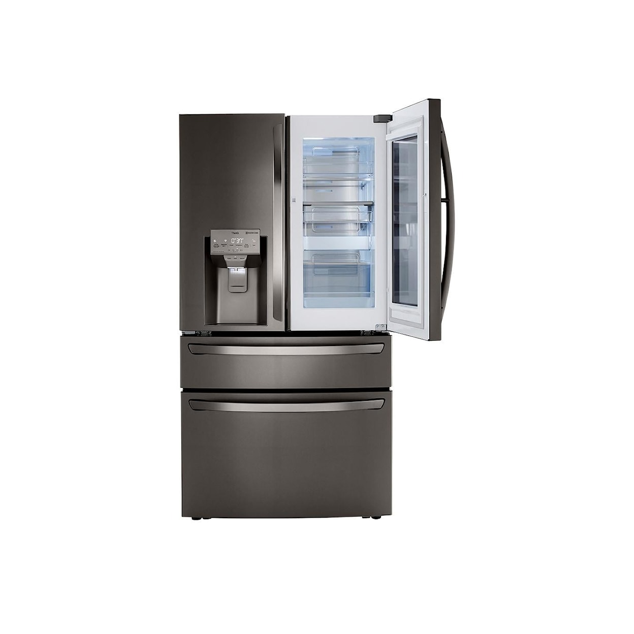 LG Appliances Refrigerators Glass Door Freestanding Refrigerator