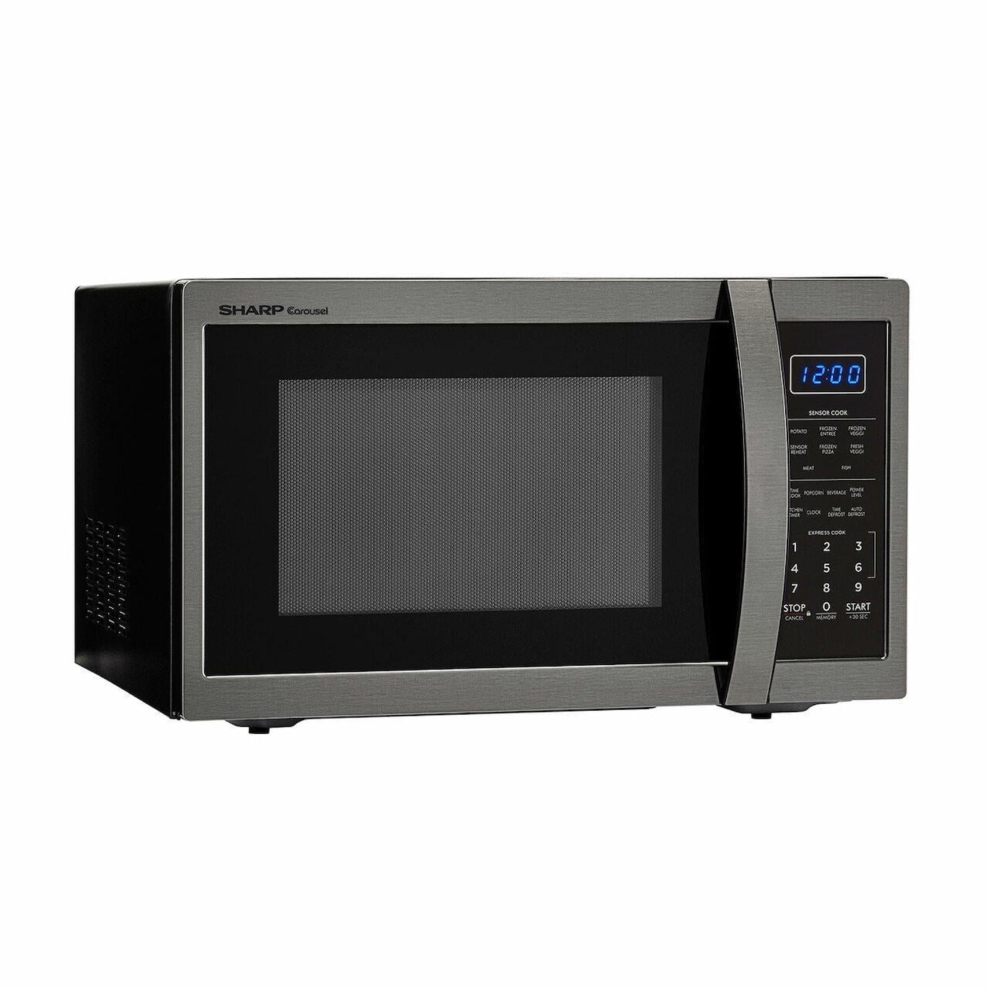 Sharp 1.4 cu.ft. Black Stainless Steel Countertop Microwave