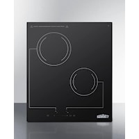 18" Wide 220V 2-Burner Radiant Cooktop