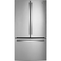 GE® Energy Star® 27.0 Cu. Ft. French-Door Refrigerator Fingerprint Resistant Stainless Stee