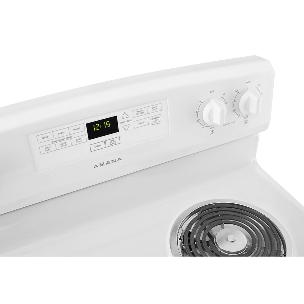 Amana ACR4303MFW 30inch Amana(R) Electric Range with Bake Assist Temps