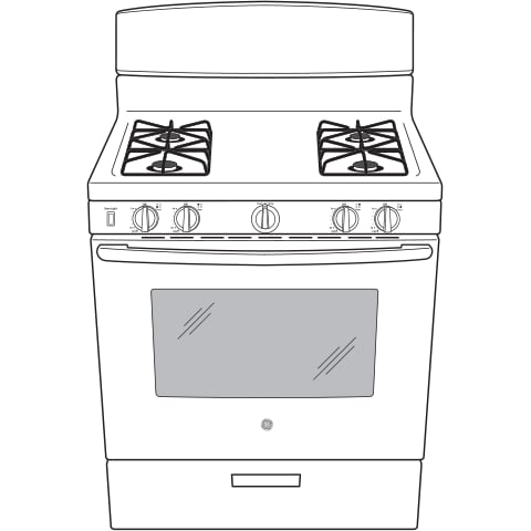 GE Appliances Gas Ranges 30" Free Standing Gas Range
