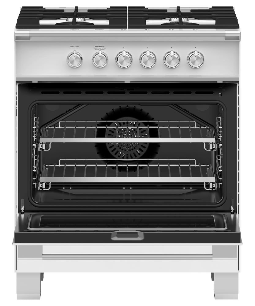 Fisher and Paykel Gas Ranges 30" Free Standing Gas Range
