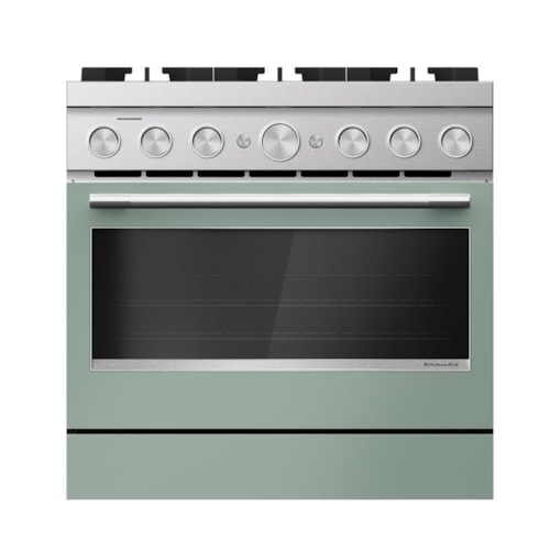36-Inch 6 Burner Commercial-Style Dual Fuel Range With No Preheat Air Fry Mode