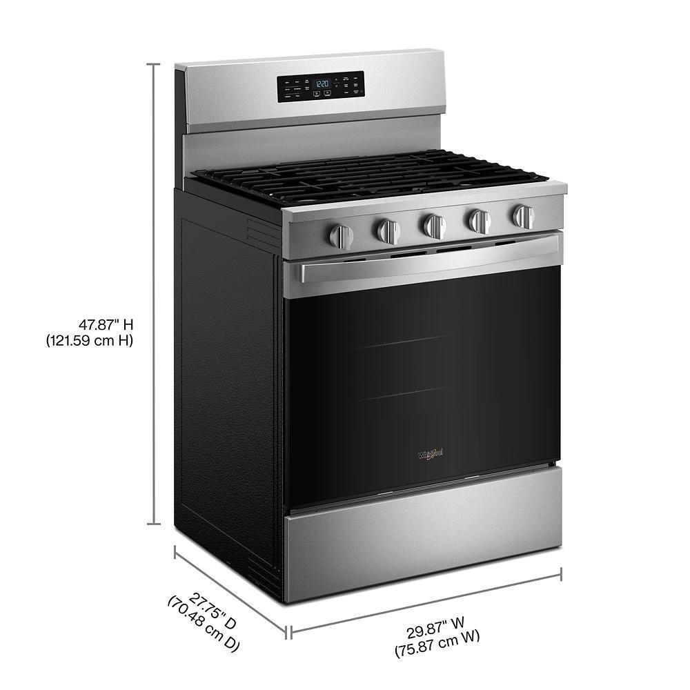 Whirlpool Gas Ranges 30" Free Standing Gas Range