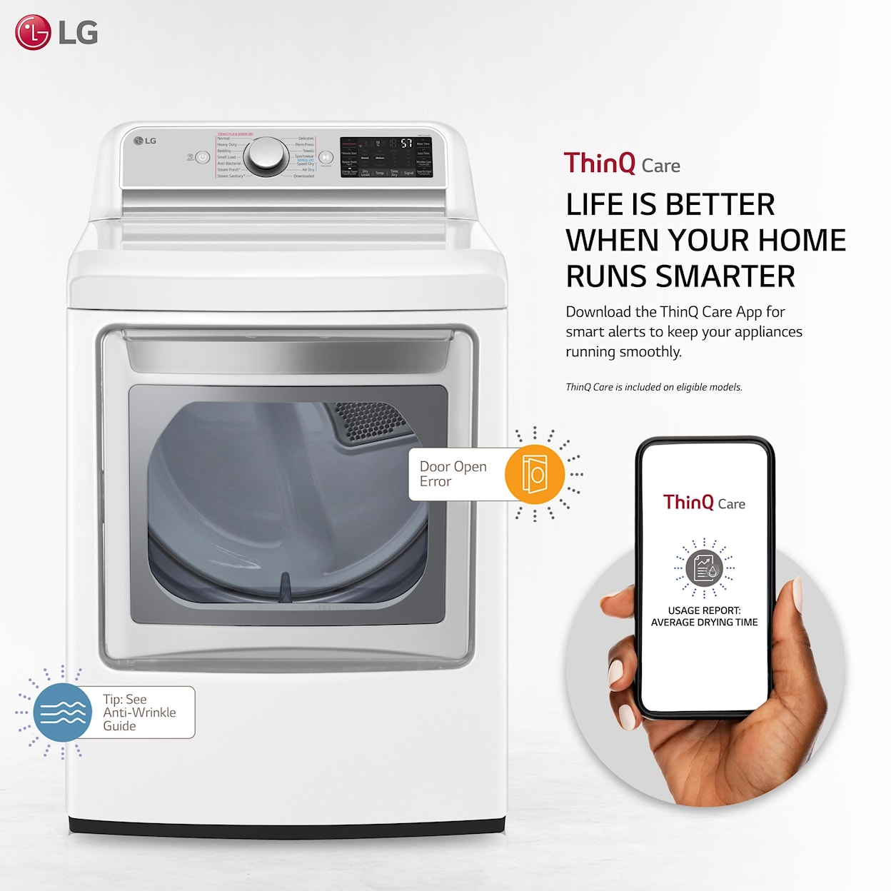 LG Appliances Laundry Dryer