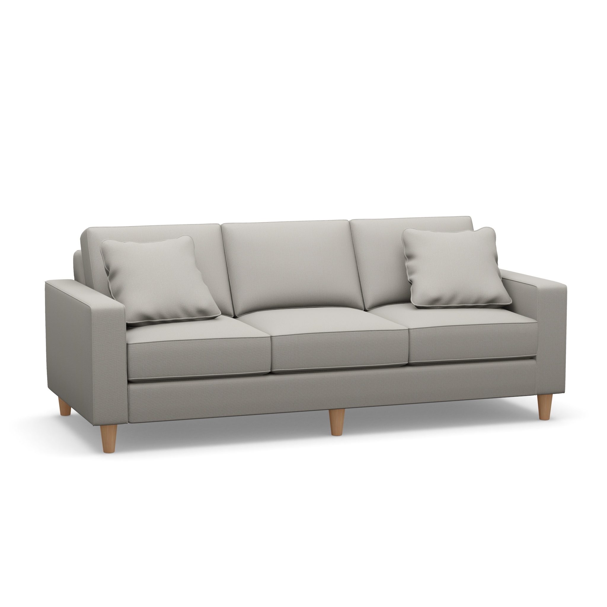 Customizable 87 Inches Long Sofa with Tufted Back
