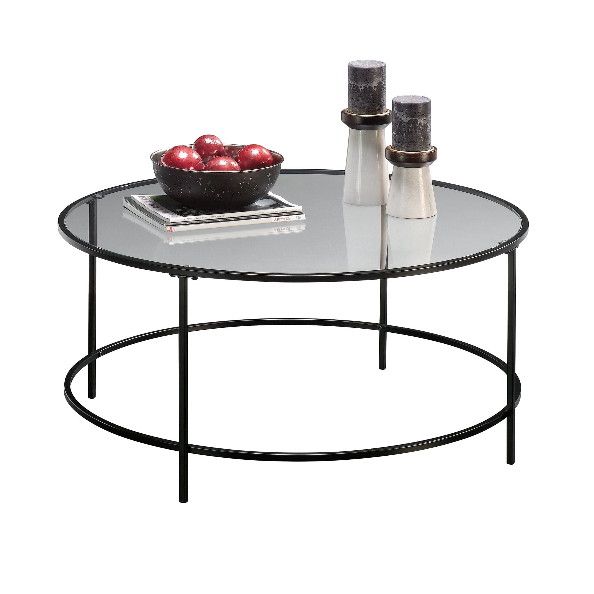 Harvey Park Coffee Table Black/clear Gla