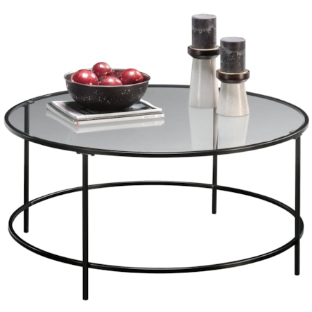 Harvey Park Coffee Table Black/clear Gla