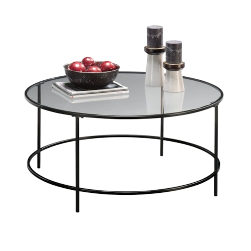 Harvey Park Coffee Table Black/clear Gla