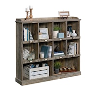 Granite Trace Rustic 10-Shelf Cubbyhole Bookcase