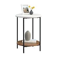 Contemporary Side Table with Lower Storage Shelf