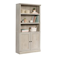 Transitional 5-Shelf Bookcase with Adjustable Shelves