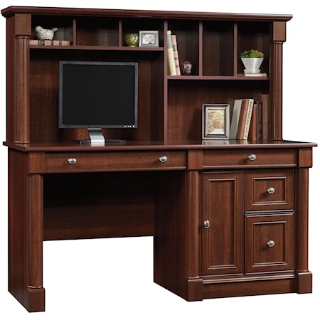 Traditional Computer Desk with Hutch