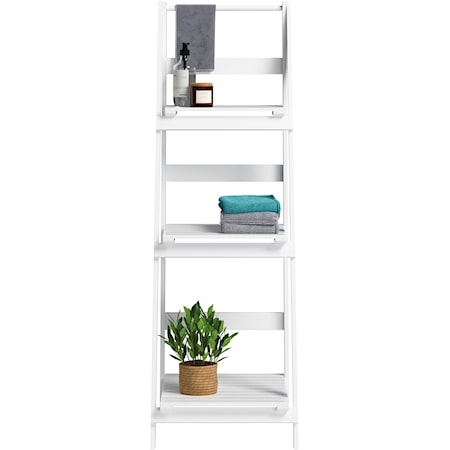 Farmhouse 3-Tier Folding Ladder Storage Shelf