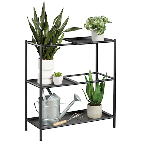 Industrial 3-Shelf Plant Stand