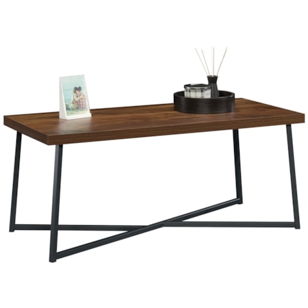 Coffee Table with Metal Base