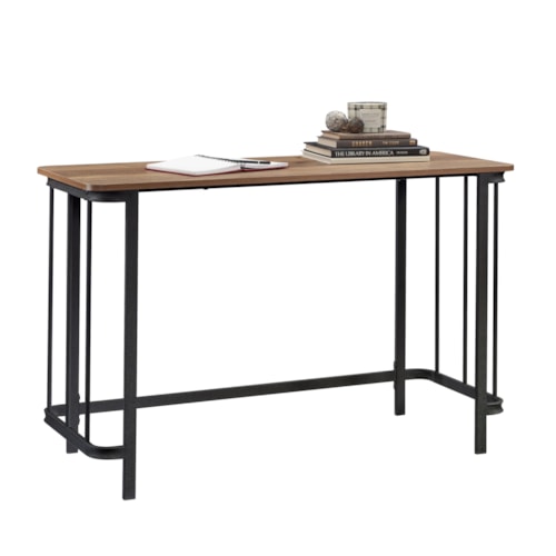 Rustic Writing Desk with Metal Framing