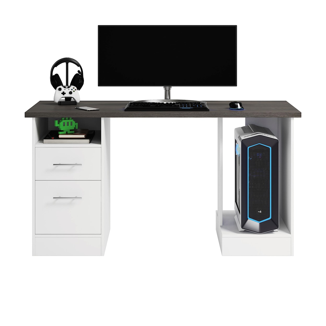 Sauder Miscellaneous Office Two-Drawer Gaming Desk