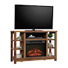 Sauder Misc Entertainment Fireplace TV Stand Credenza
