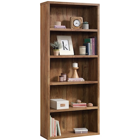 Rustic 5-Shelf Bookcase