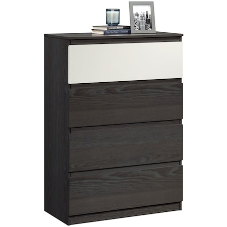 Contemporary Four-Drawer Chest of Drawers