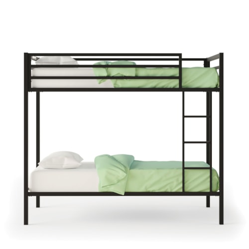 Mid-Century Modern Metal Bunk Bed