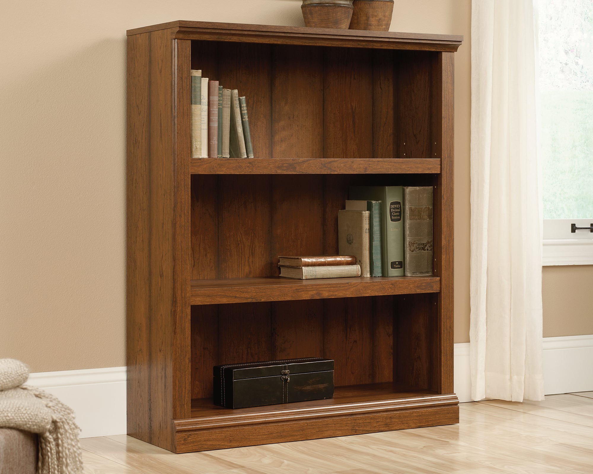 Sauder Miscellaneous Storage 416348 Transitional 3Shelf Bookcase with