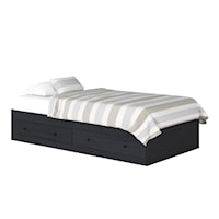 Cottage Twin Storage Platform Bed