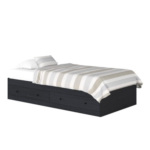 Cottage Twin Storage Platform Bed