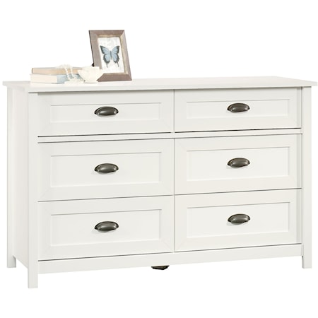 Cottage 6-Drawer Dresser with Easy-Glide Drawers