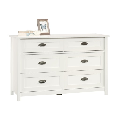Cottage 6-Drawer Dresser with Easy-Glide Drawers
