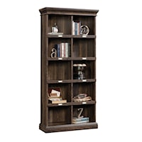 Contemporary Tall Bookcase with Open Shelving