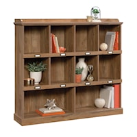 Transitional Small Cubby Bookcase with Top Display Shelf