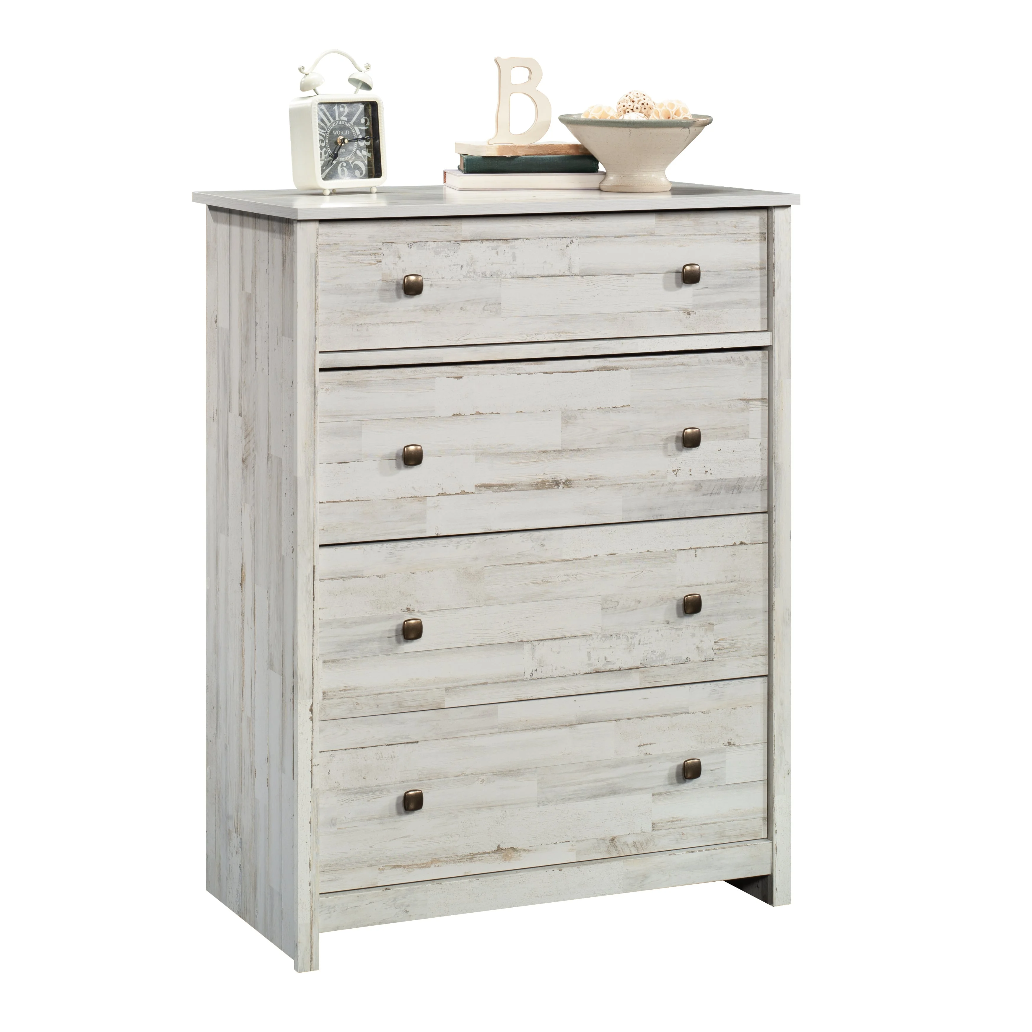 Sauder River Ranch 430048 Transitional FourDrawer Dresser with Easy