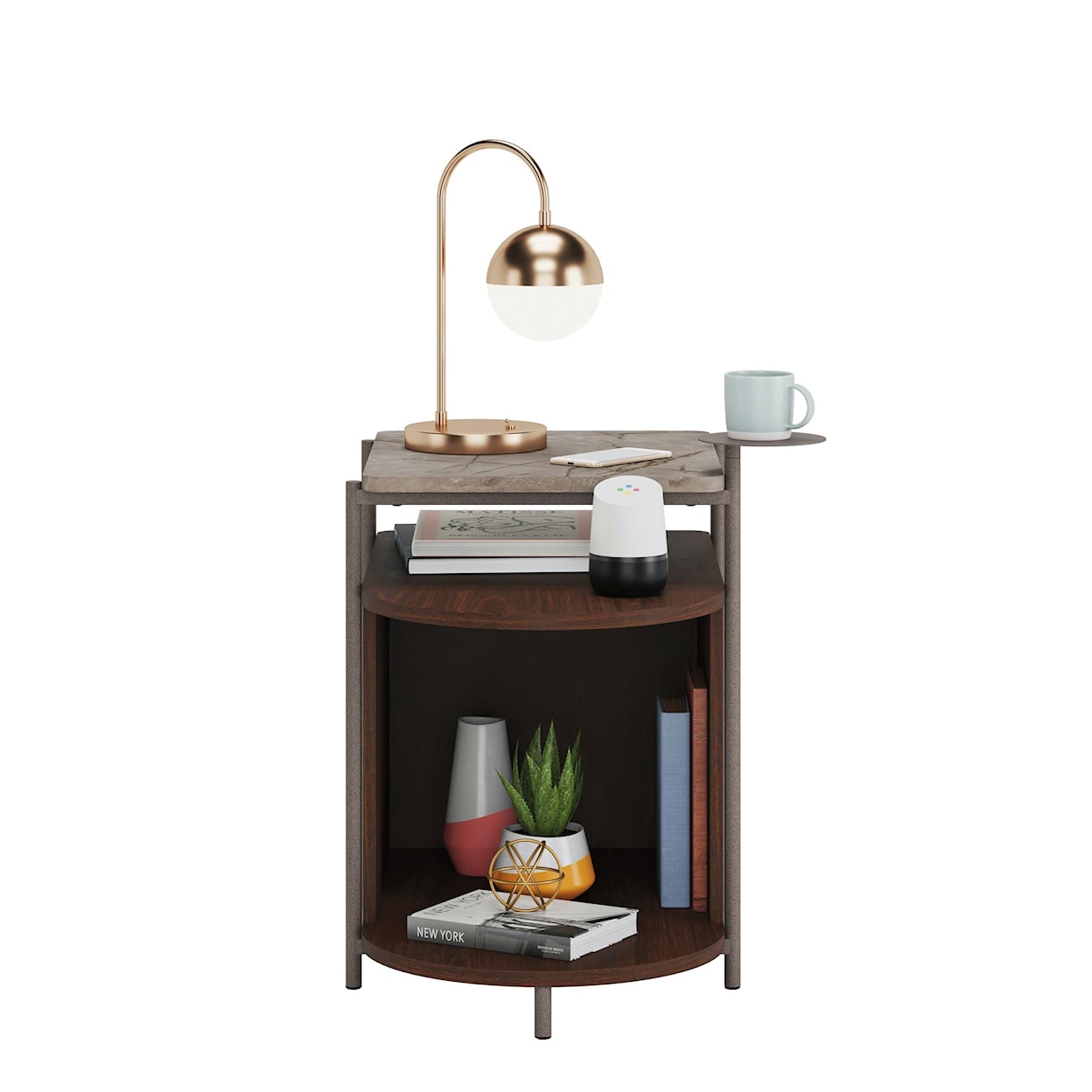 Sauder Radial Radial End Table Uw 3a