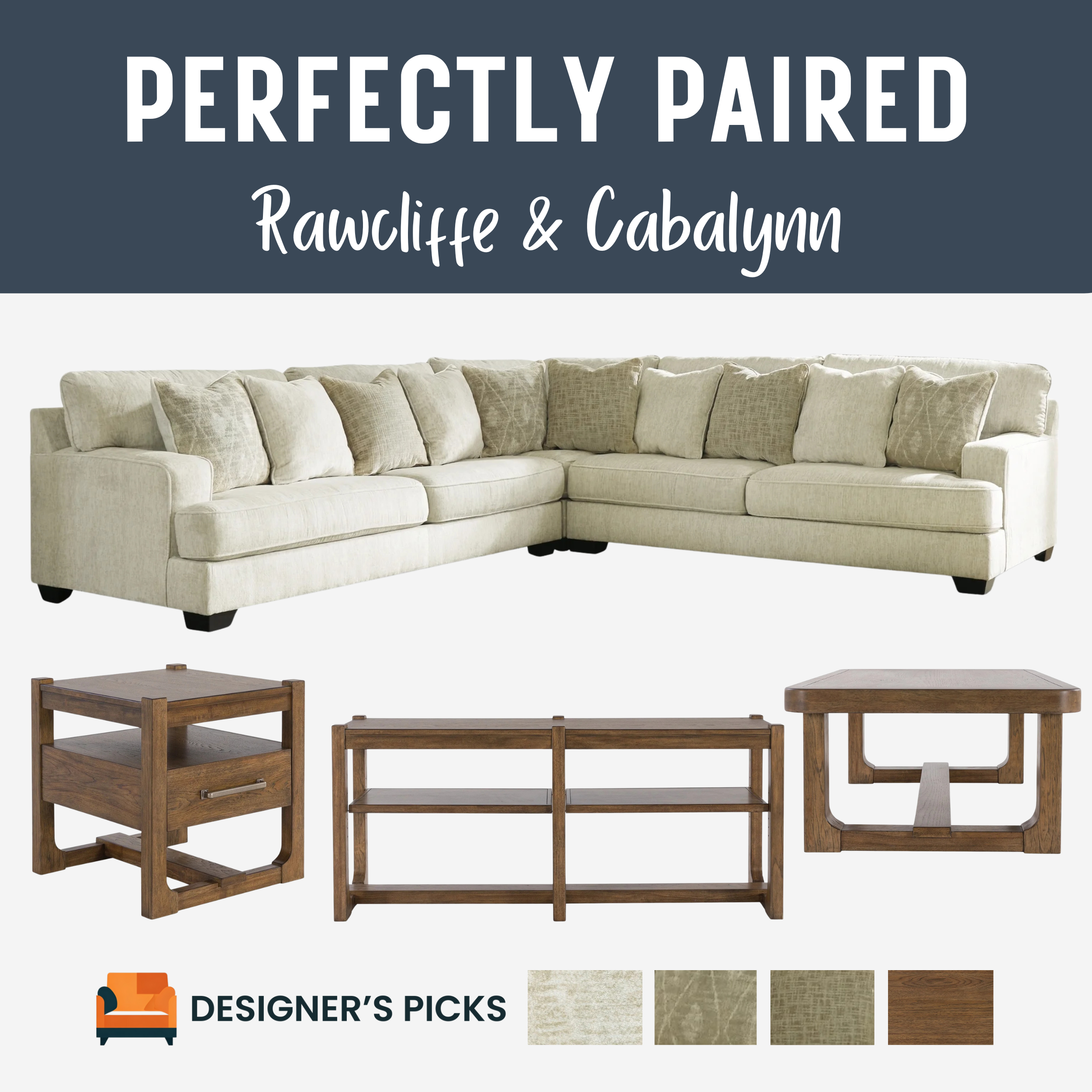 4-Piece Sectional With Ottoman