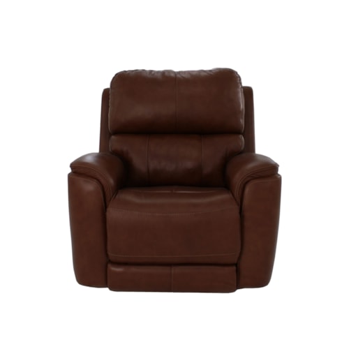 Casual Power Recliner with Power Adjustable Lumbar Support and Power Headrest