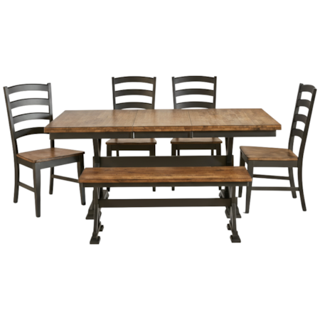 Table and Chair Set with Bench