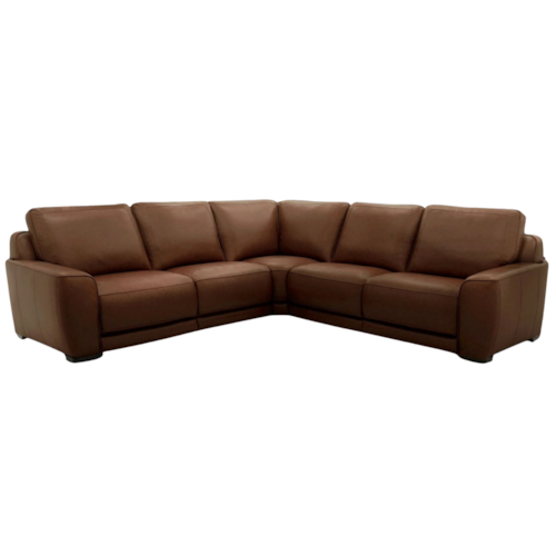 Transitional 5-Piece Sectional with Dual Power Recline