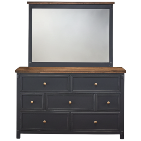 Dresser and Mirror Set