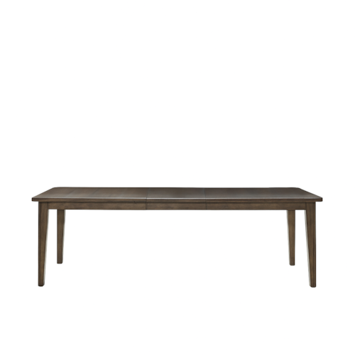 Transitional Rectangular Leg Table with 20 Inch Removable Leaf